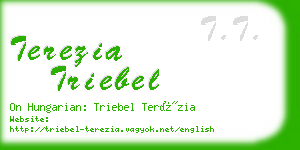 terezia triebel business card